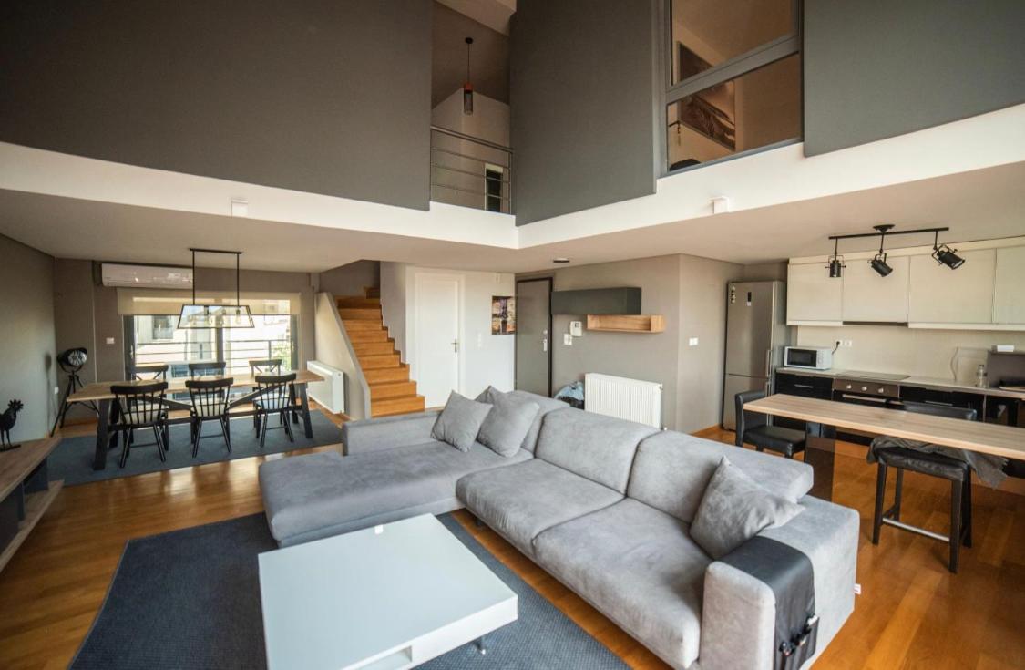 Ferienwohnung Minimal Brand New Loft Next To Subway Athen Exterior foto