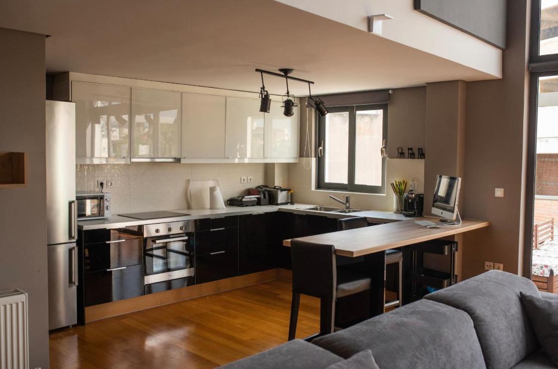 Ferienwohnung Minimal Brand New Loft Next To Subway Athen Exterior foto